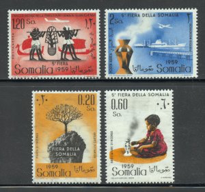 Somalia Scott 234-35,C63-64 Unused VLHOG - 1959 5th Somali Fair - SCV $2.00