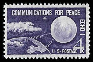 PCBstamps   US #1173 4c Echo I Satellite, MNH, (41)