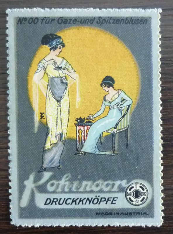 KOH I NOOR - POSTER STAMP! cinderella czech austria fashion reklamemarke J3