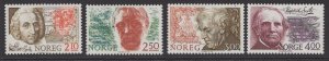 NORWAY SG985/8 1986 BIRTH ANNIVERSARIES MNH