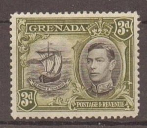 GRENADA SG158 1938 3d BLACK & OLIVE-GREEN MTD MINT