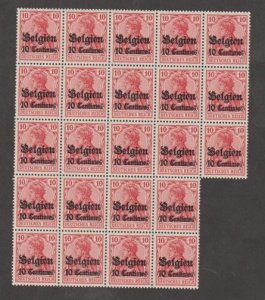 Belgium #N3 Stamps - Mint NH Block of 23