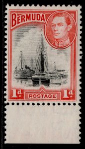 BERMUDA GVI SG110, 1d black & red, M MINT.