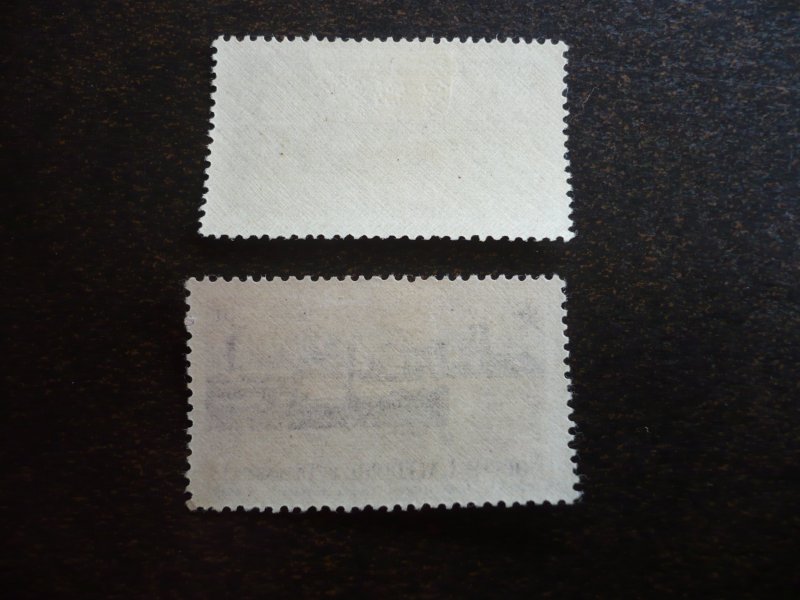 Stamps - New Caledonia - Scott# 285, 287 - Mint Hinged Part Set of 2 Stamps