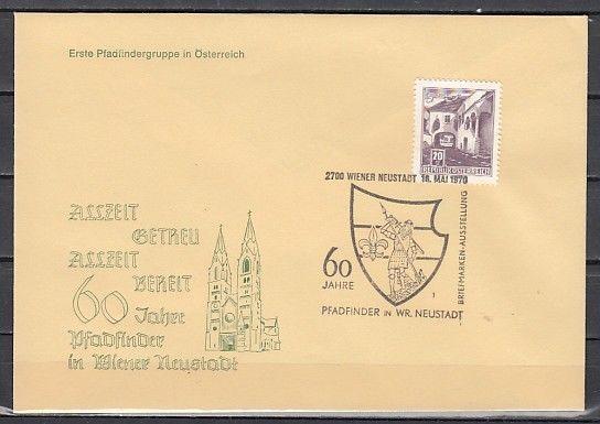 Austria, 1970 issue. 10/MAY/70. Scouts, St. George cancel on a Cachet cover. ^