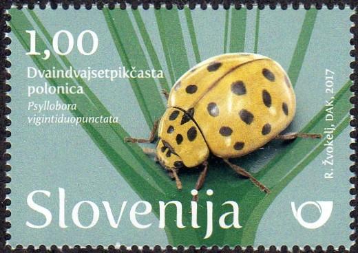 Slovenia sw1088 - Mint-NH - 1euro 22-Spot Ladybird (2017)