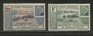 NEW CALEDONIA  B12A-B12B  MNH, COLONIAL DEVELOPMENT FUND