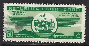 Dominican Republic C39 VFU SHIP COLUMBUS O142-7