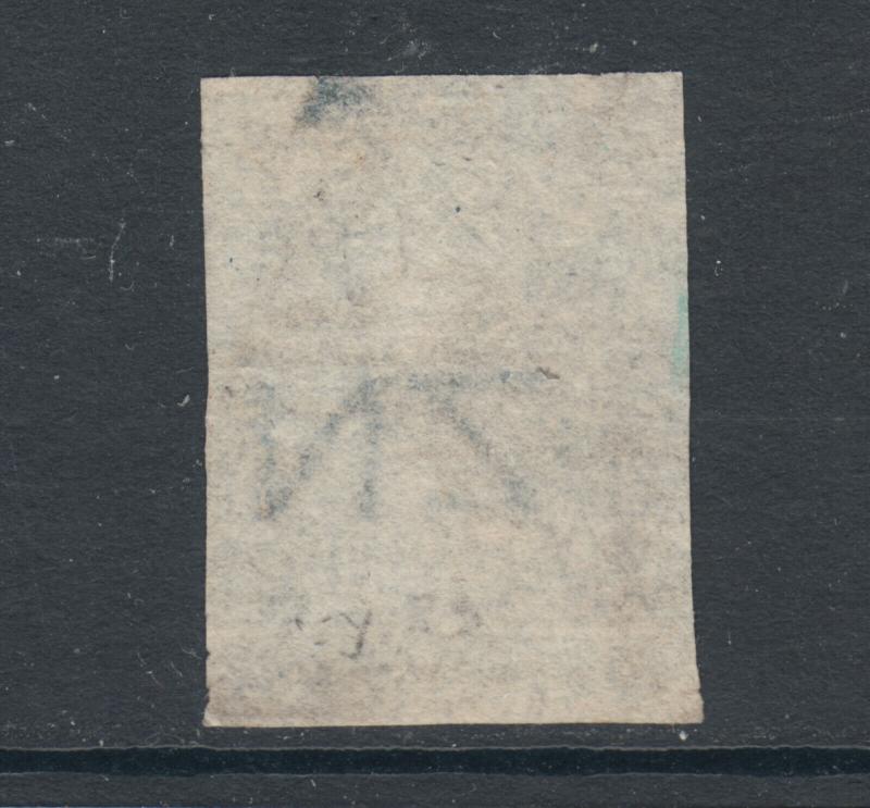 New Zealand Sc 28, SG 98, used. 1864 2p pale blue QV, imperforate. Cert