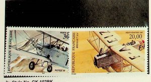 FRANCE Sc C60-61 NH ISSUE OF 1997 - AVIATION