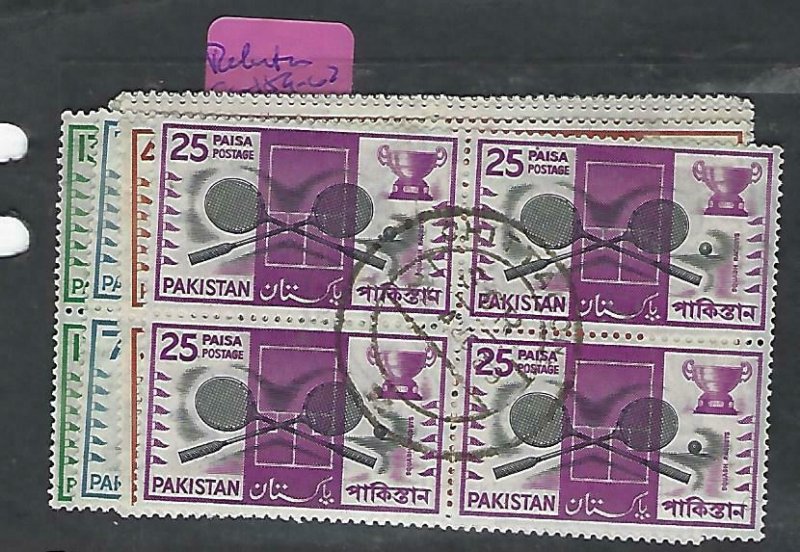 PAKISTAN (P2110B)   SPORTS  SG 159-162  BL OF 4  VFU