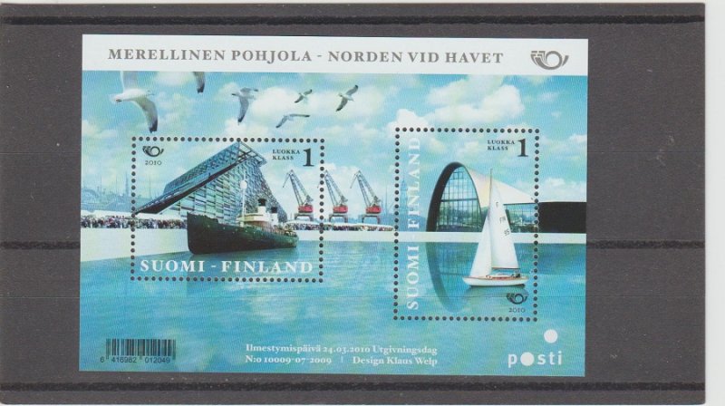 Finland  Scott#  1354   MNH  S/S  (2010 Kotka Harbor)