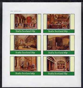Staffa 1982 Regency England #1 imperf sheetlet containing...