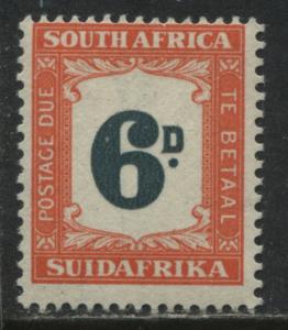 South Africa 1949 Postage Due 6d mint o.g.
