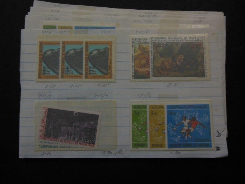 MAURITANIA : Beautiful all VF MNH grouping all from 1970s. Scott Catalog $259.00