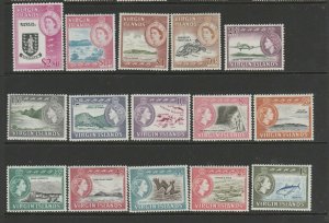 British Virgin Islands 1964/8 Defs complete MM SG 178/92