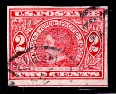 US Stamp #371 2c Carmine Steward IMPERF USED SCV $21.00