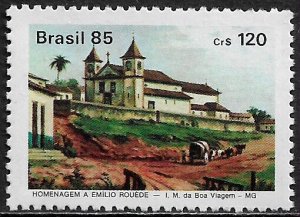 Brazil #1970 MNH Stamp - Painting - Church of the Virgin od Safe Travels