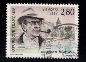 FRANCE Scott 2443 Used Georges Simenon 1994 stamp