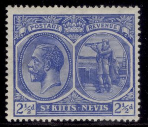 ST KITTS-NEVIS GV SG28, 2½d ultramarine, M MINT.