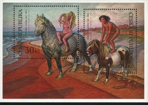 CESKA MNH 2012 NUDES HORSES Souvenir sheet