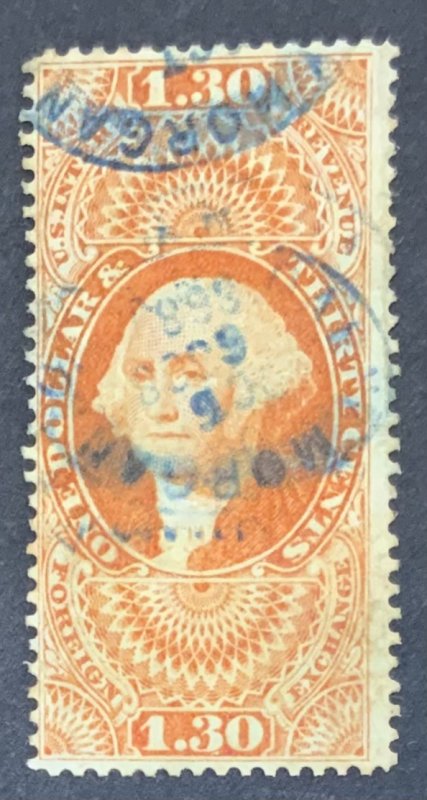 USA REVENUE STAMP 1863  $1.30  SCOTT#R77c