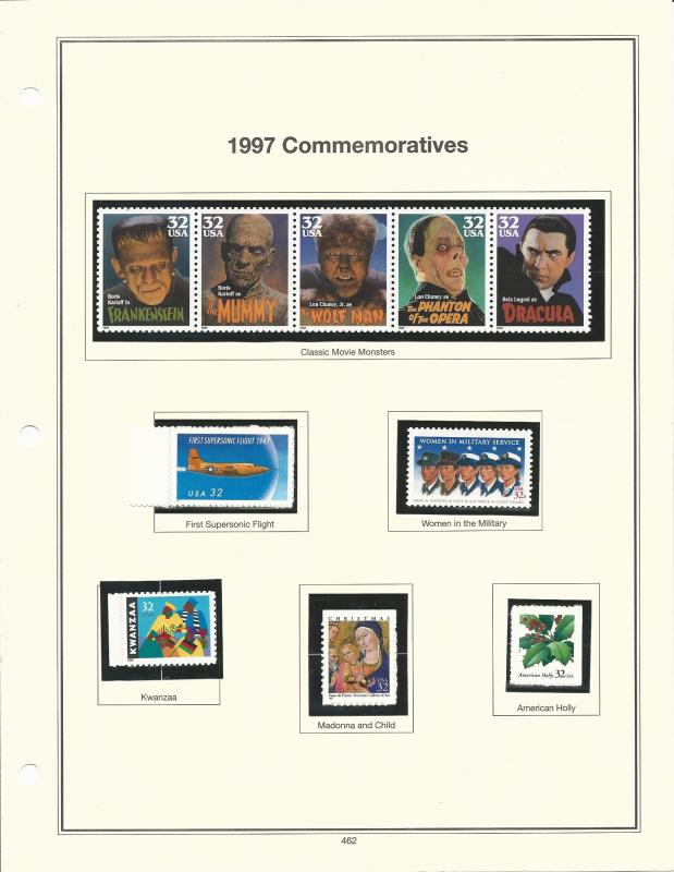 United States  Commemoratives  1997