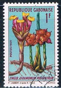 Gabon 244 Used African plant lr 1969 (G0314)+