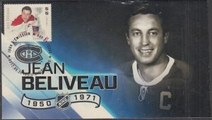 CANADA # 3028.8 - LEGENDS of HOCKEY JEAN BELIVEAU on SUPERB FIRST DAY COVER