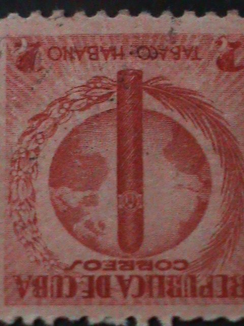 CUBA-SC#357-CUBA'S TOBACCO INDUSTRY-WORLD FAMOUS CIGARS-MINT-85 YEARS OLD