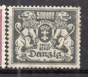 Danzig 1923 Early Issue Fine Mint Hinged 500000M. NW-11012