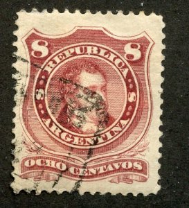 Argentina, Scott #34, Used
