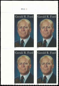 PCBstamps   US #4199 PB  $1.64(4x41c)Gerald R Ford, MNH, (1)