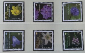 ISLE OF MAN 2004 WILD FLOWERS  SG1140/1145  MNH SEE SCAN