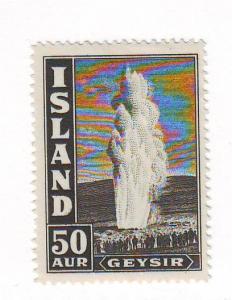 Iceland Sc 208 1938 50 aur Geyser stamp mint