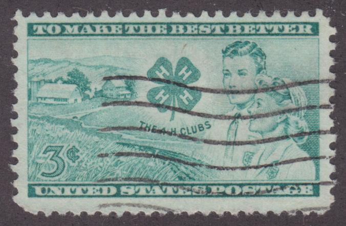 United States 1005 4-H CLUB ISSUE 1952