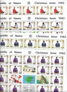 Nauru 142-5 and more, large wholesale stock all MNH sets, vf. 2022 CV $248.50