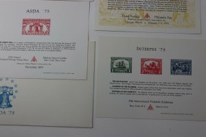 ASDA LISDA INPEX US CANADA INTERPEX Philatelic Expo club Souvenir card 1975 75