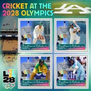 Stamps. Sports. Cricket  year 8 sheets perforated