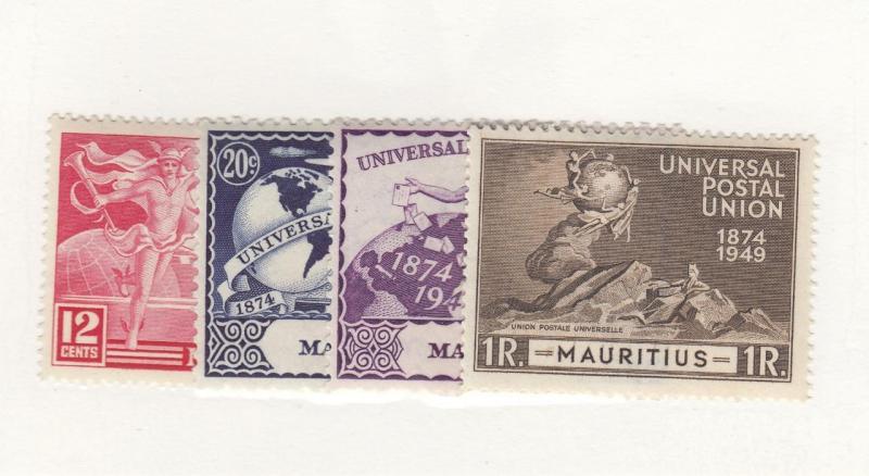 MAURITIUS # 231-234 VF-MNH UNIVERSAL POSTAL UNION ISSUES