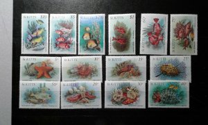 St Kitts & Nevis #139-152 mint hinged e206 9978