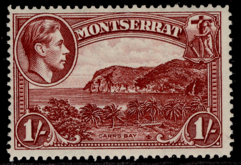 MONTSERRAT GVI SG108a, 1s lake, M MINT.