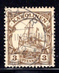 German Caroline Islands / Karolinen #7, part 11 Dec 1910 Angaur cancel, CV €30