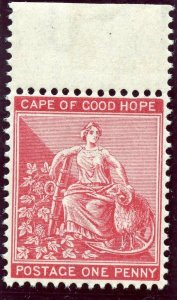 Cape of Good Hope 1884 QV 1d carmine-red MLH. SG 49a.