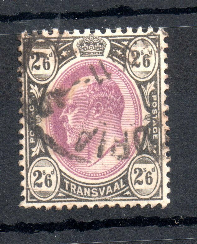 Transvaal KEVII 1902 2s 6d SG253 fine used WMK CA WS19227