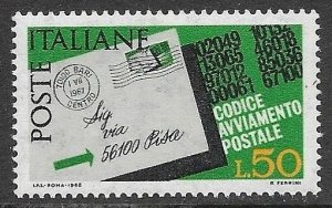 Italy # 967 - Letter with Postcode - MNH.....{ZW32}