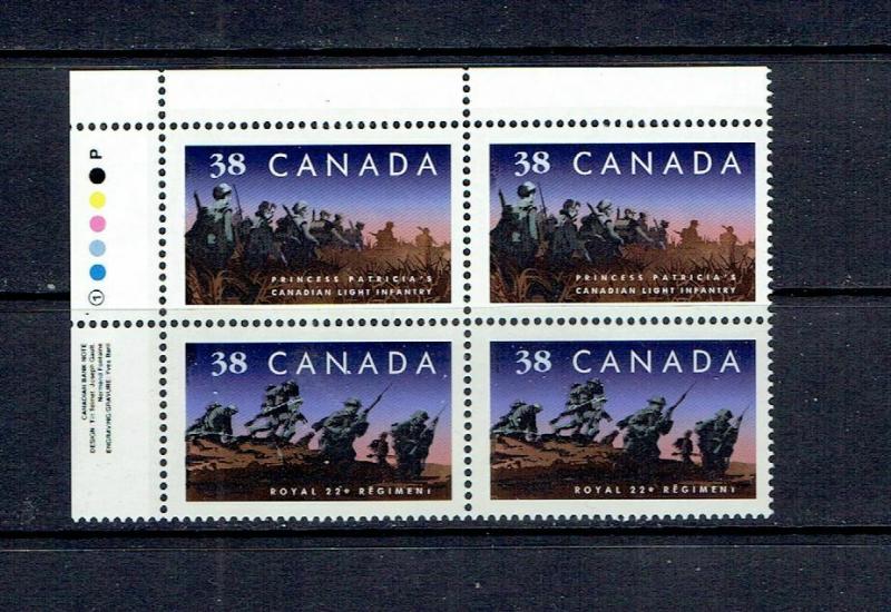 CANADA 1989 CANADIAN INFANTRY REGIMENTS - SCARCE ULPB - SCOTT 1250ii - MNH