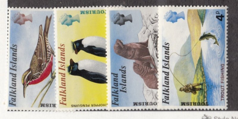 Falkland Isl Sc 227-30 NH issue of 1974 - Birds & Animals