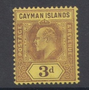 CAYMAN ISLANDS # 24 Mint  Very light hinge mark