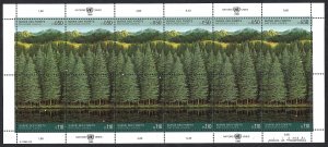 UN Geneva #165-166 50¢ & 1.10 fr Forest Conservation (1988). Full sheet. MNH